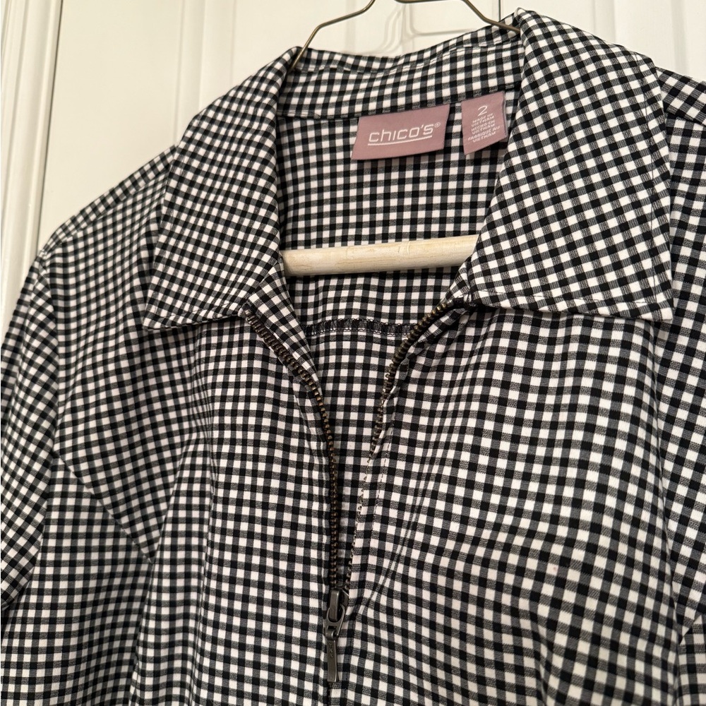 Chico’s Checked Jacket - Picture 2 of 5